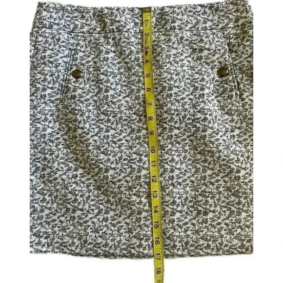 Loft Floral Mini Skirt A-Line Pockets Casual Everyday Cute Skater Size 6P - Picture 8 of 9